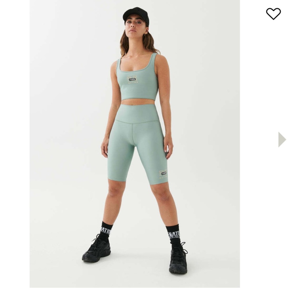 P.E Nation Grand Stand bike short in Iceberg S